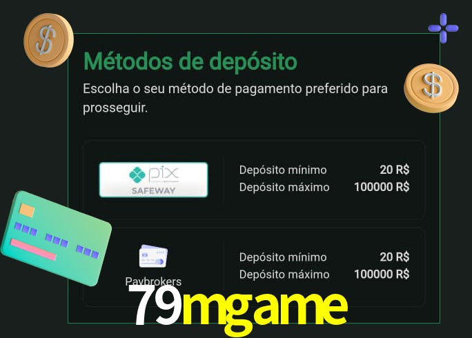 O cassino 79mgame oferece uma grande variedade de métodos de pagamento